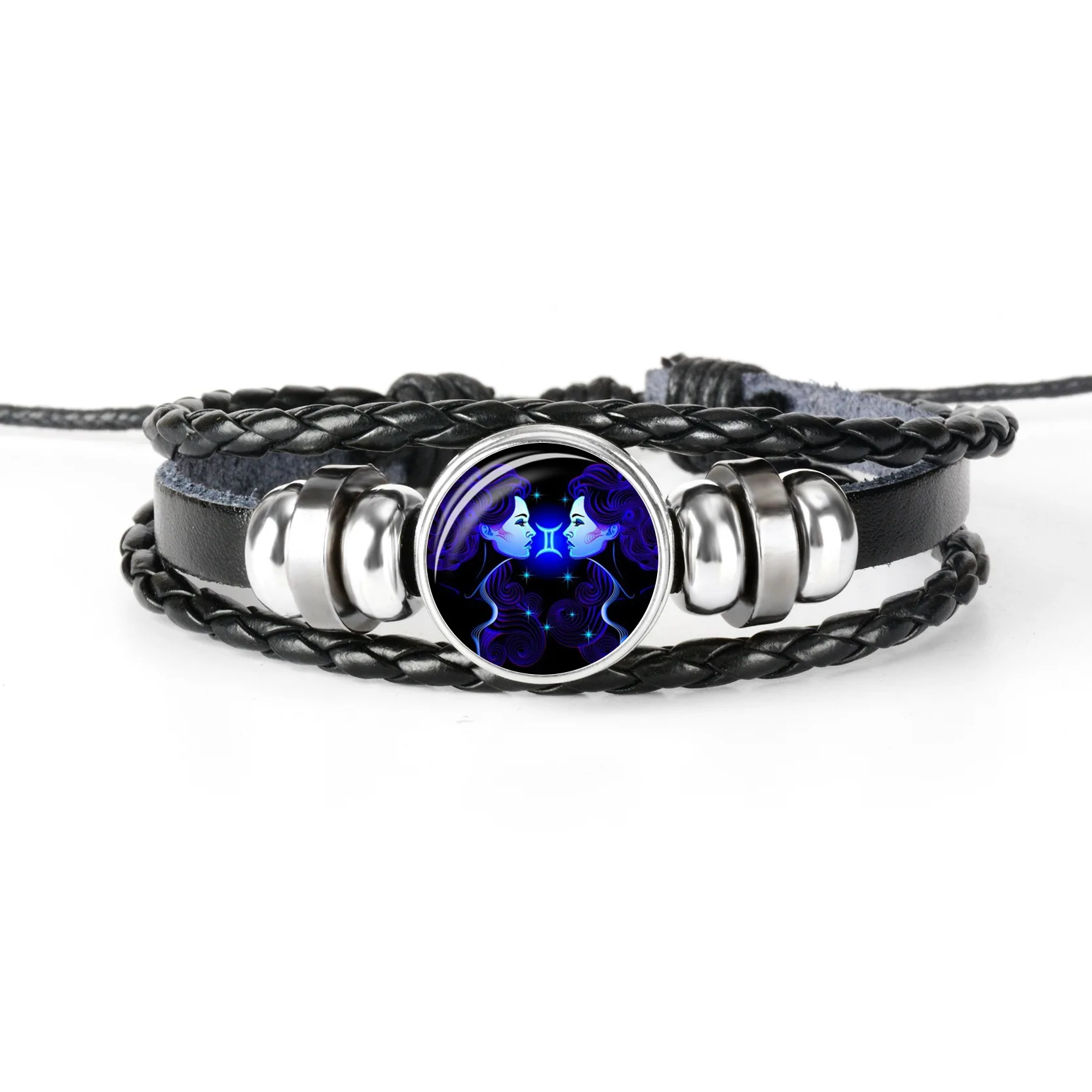 12 zodiac lovers bracelet hot style multi-layer beaded luminous punk cowhide bracelet, 12 color avaiable
12 zodiac lovers bracelet hot style multi-layer beaded luminous punk cowhide bracelet, 12 color avaiable