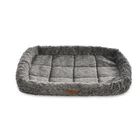 Thick and breathable bolster pet bed, floor mat for dog cage, dog house kennel