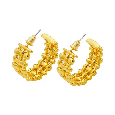 Newest Vintage Design 18k Gold Plated Circle Round Earrings Geometric Braided C Stud Earrings For Women Girls
Newest Vintage Design 18k Gold Plated Circle Round Earrings Geometric Braided C Stud Earrings For Women Girls