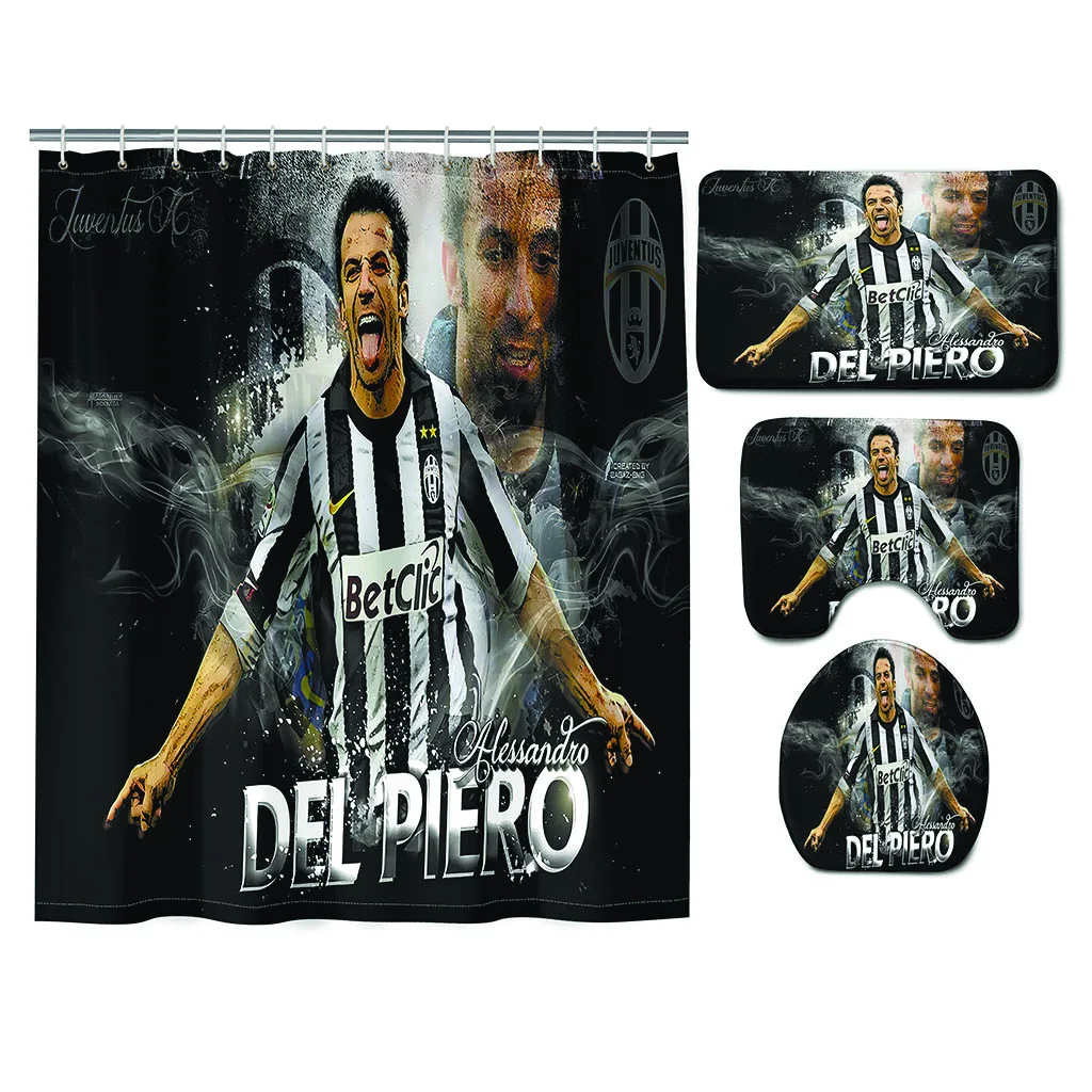 European and American Sports Themed football player printing Custom Digital Printing Bathroom Shower Curtain 4pcs set, Customized color
European and American Sports Themed football player printing Custom Digital Printing Bathroom Shower Curtain 4pcs set, Customized color