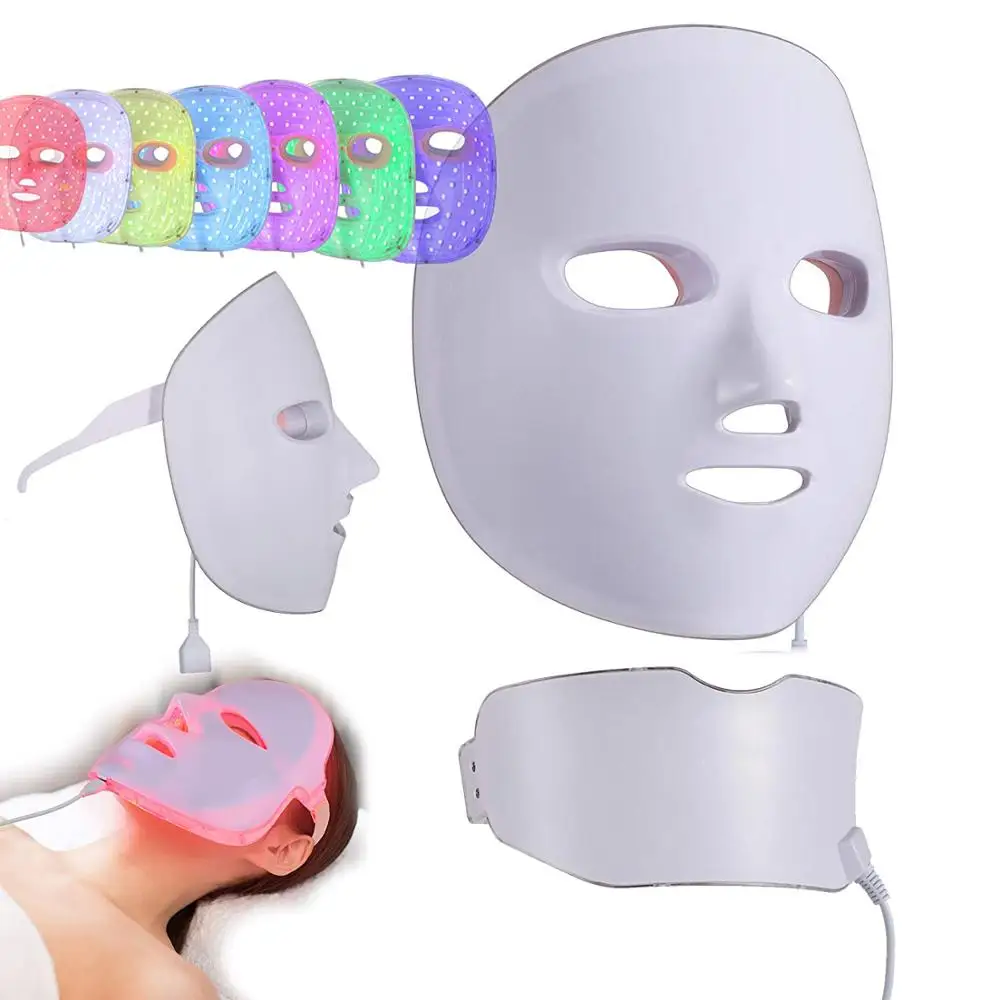 LM010 Wireless rechargeable 7 Color LED Mask Neck Photon Light Skin Rejuvenation Therapy Facial Beauty Daily Skin Care Mask
LM010 Wireless rechargeable 7 Color LED Mask Neck Photon Light Skin Rejuvenation Therapy Facial Beauty Daily Skin Care Mask