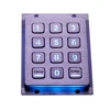 Custom Industrial waterproof Vandal Proof Metal LED Backlit illuminated Keypad With 12 keys Backlight Metal Keyboard