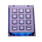 Custom Industrial waterproof Vandal Proof Metal LED Backlit illuminated Keypad With 12 keys Backlight Metal Keyboard