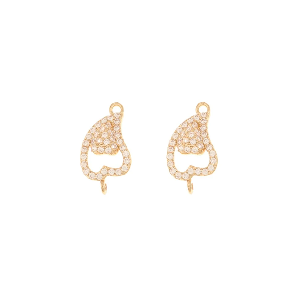 Jewelry Accessories Cordial Design 40Pcs 9*16MM Jewelry Accessories CZ Charms Heart Shape Hand Made Connectors For Bracelets
Jewelry Accessories Cordial Design 40Pcs 9*16MM Jewelry Accessories CZ Charms Heart Shape Hand Made Connectors For Bracelets