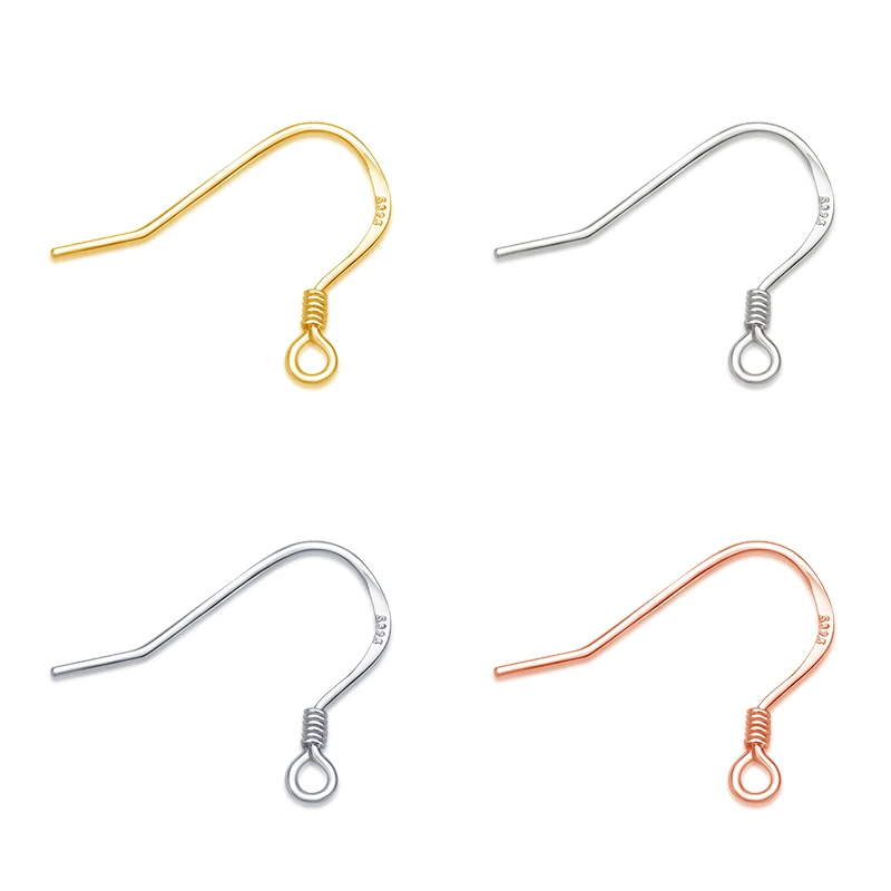 Wholesale Basic Silver Wire Earring Hooks Jewelry Accessories Handmade Gold Plated 925 Sterling Silver Drop Earrings
Wholesale Basic Silver Wire Earring Hooks Jewelry Accessories Handmade Gold Plated 925 Sterling Silver Drop Earrings