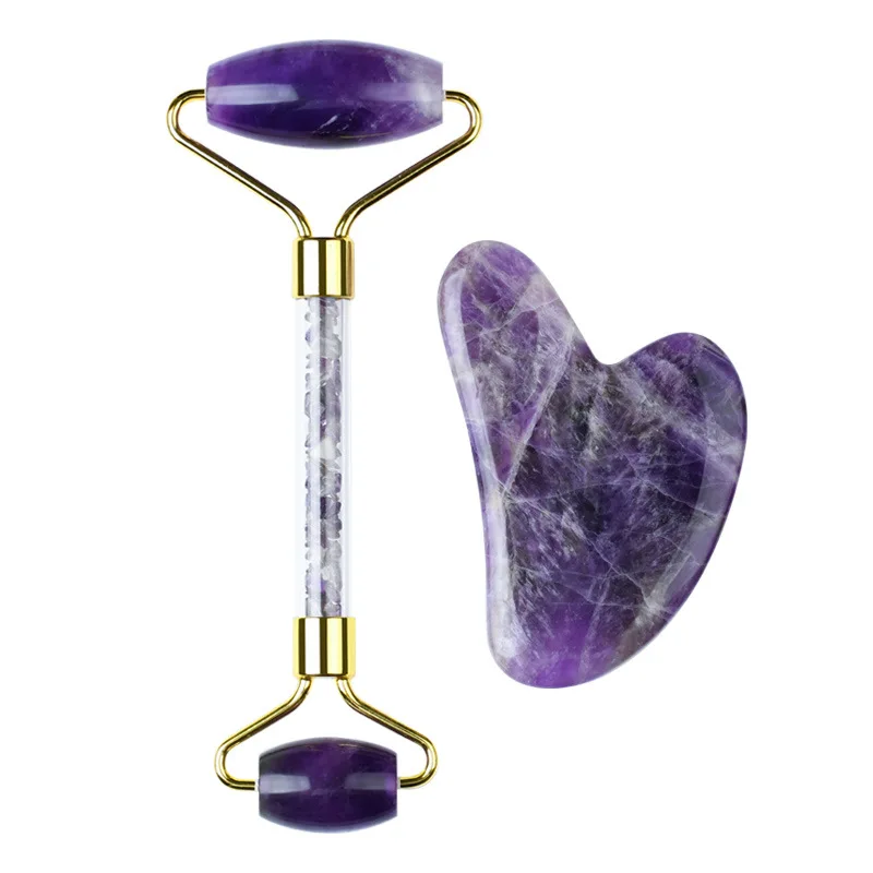 2021 wholesale best price handheld rose quartz jade roller gua sha beauty facial massage purple jade roller for face with box
2021 wholesale best price handheld rose quartz jade roller gua sha beauty facial massage purple jade roller for face with box