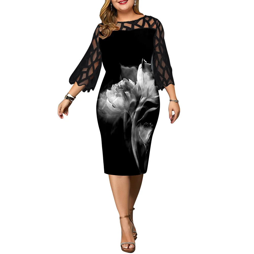 Women's Dress 4xl 5xl 6xl for Ladies Birthday Mesh Printed Black Party Dress Sexy Clubwear Summer Clothing 2021, Black dress
Women's Dress 4xl 5xl 6xl for Ladies Birthday Mesh Printed Black Party Dress Sexy Clubwear Summer Clothing 2021, Black dress