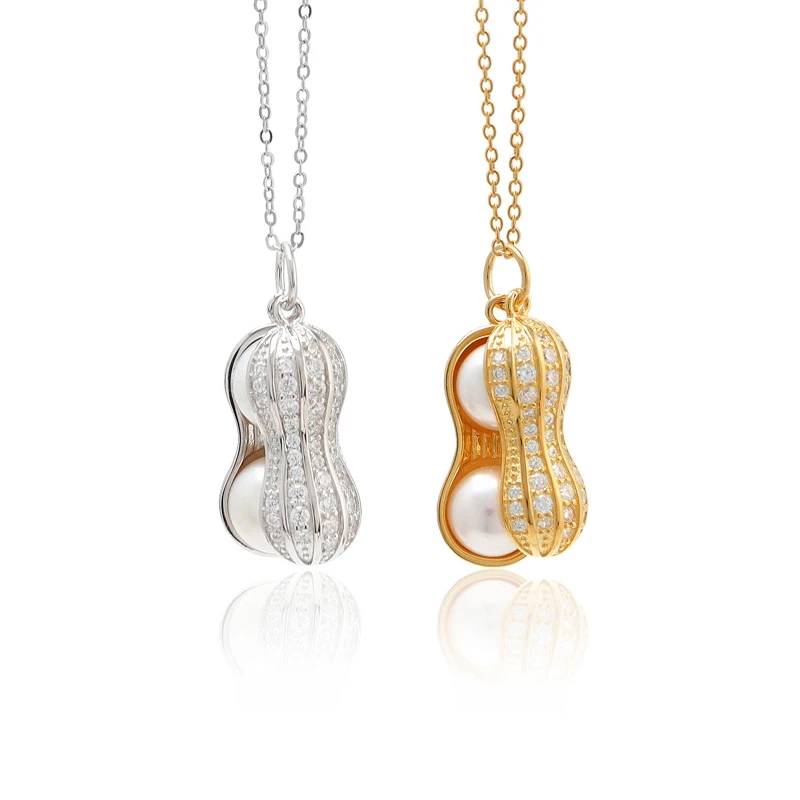 Fashion and Simple Imitation Freshwater Pearl Peanut Shell Pendant Korean Necklace
Fashion and Simple Imitation Freshwater Pearl Peanut Shell Pendant Korean Necklace