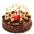 13pcs happy birthday alphabet candles set in bulk for birthday decor party supplies