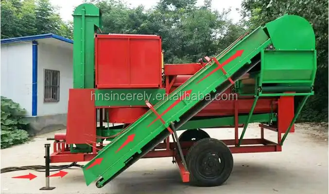 Tractor Pto Driven Power Peanut Picking Machinery Groundnut Picker