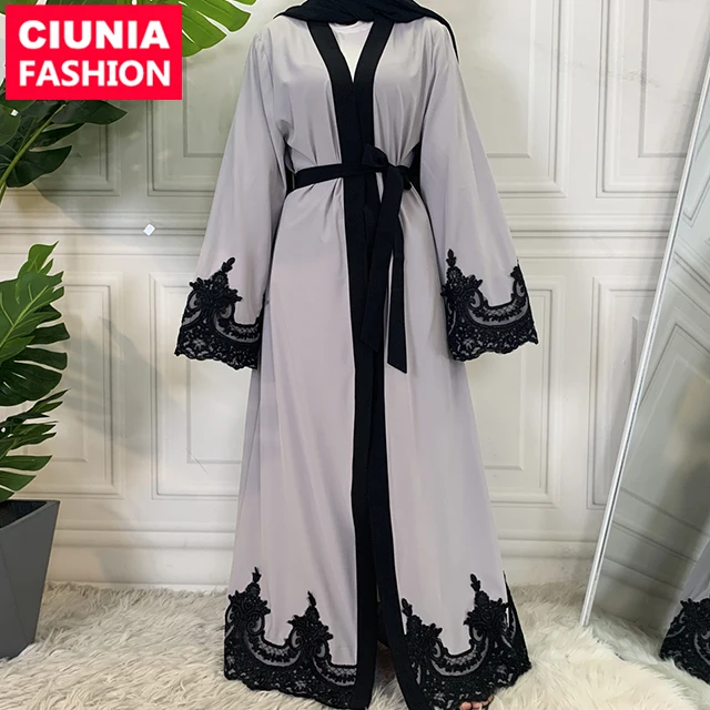 1545# Fashion Lace Embroidered Floral Latest Long Sleeve Dubai Abaya Women Muslim Dress, Gray/brown
1545# Fashion Lace Embroidered Floral Latest Long Sleeve Dubai Abaya Women Muslim Dress, Gray/brown