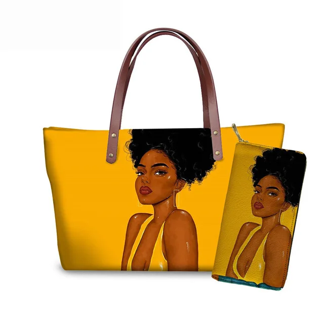 Black Queen Afro Girls Printed Handbag Set Lightweight Shoulder Bag Tote Luxury Purses And Handbags For Ladies Women
Black Queen Afro Girls Printed Handbag Set Lightweight Shoulder Bag Tote Luxury Purses And Handbags For Ladies Women