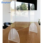 Acrylic Transparent Perspex Acrylic Shield Office Screen For Sneeze Guard