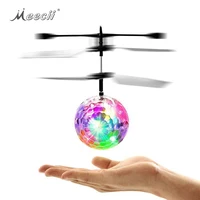

Magic Drones Colorful Flash LED Lights RC Flying Ball Remote Control Toy Helicopter Drone Infrared Induction Aircraft