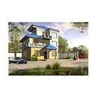 low cost precast concrete house making machine