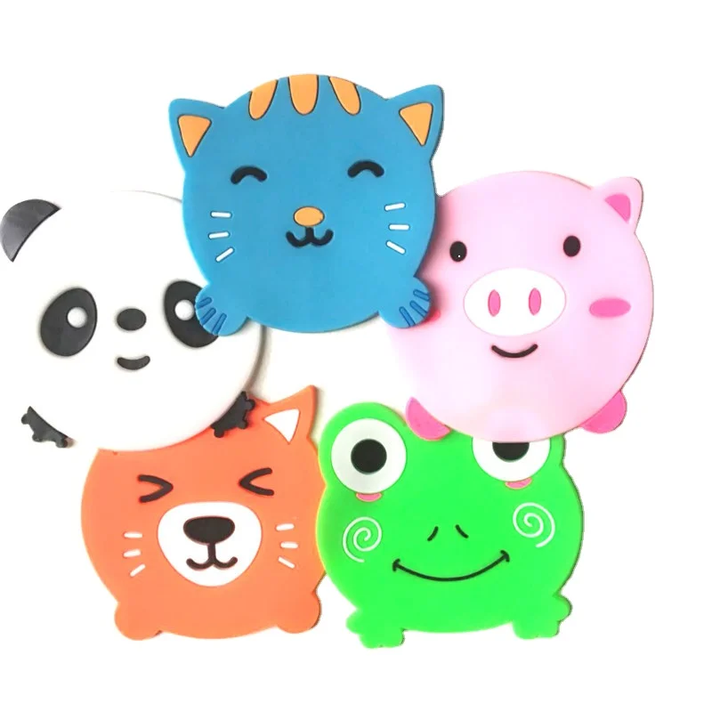 Creative animal PVC cup mat thickened tea costers cute cartoon cup coaster, 5 colors
Creative animal PVC cup mat thickened tea costers cute cartoon cup coaster, 5 colors