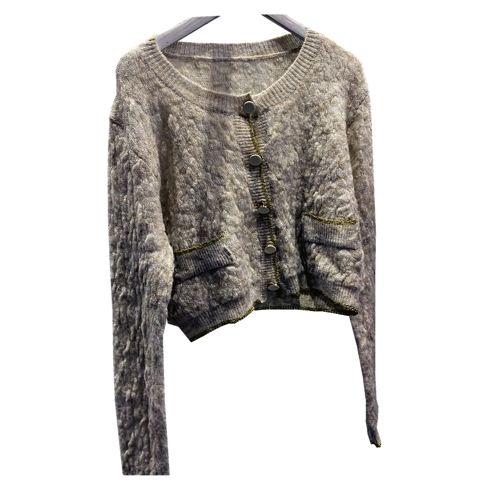 CUSTOM-MADE LONG-SLEEVED PINK Cardigan buttons Floral Weave and wrinkled ladies sweater 2021 with single-row
CUSTOM-MADE LONG-SLEEVED PINK Cardigan buttons Floral Weave and wrinkled ladies sweater 2021 with single-row