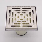 Sink Application Push Down Pop-Up Style Plastic Body Stainless Steel Cover floor drain