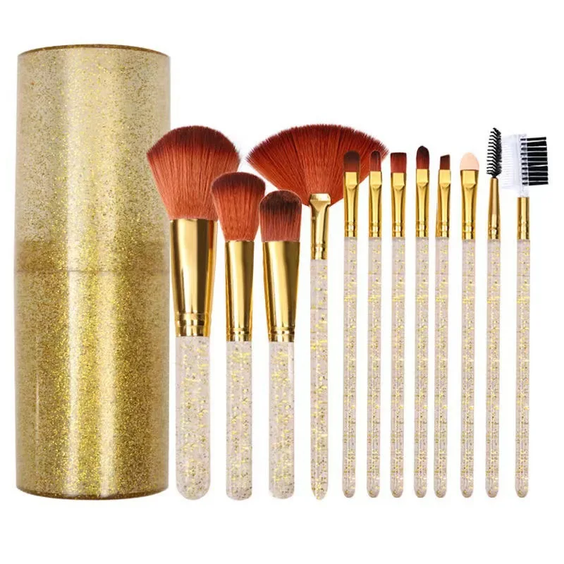 Fisman 12 pcs Multicolor Easy Carry Bling Crystal Cosmetic Powder Foundation Blush Makeup Brushes Set, 5 colors
Fisman 12 pcs Multicolor Easy Carry Bling Crystal Cosmetic Powder Foundation Blush Makeup Brushes Set, 5 colors
