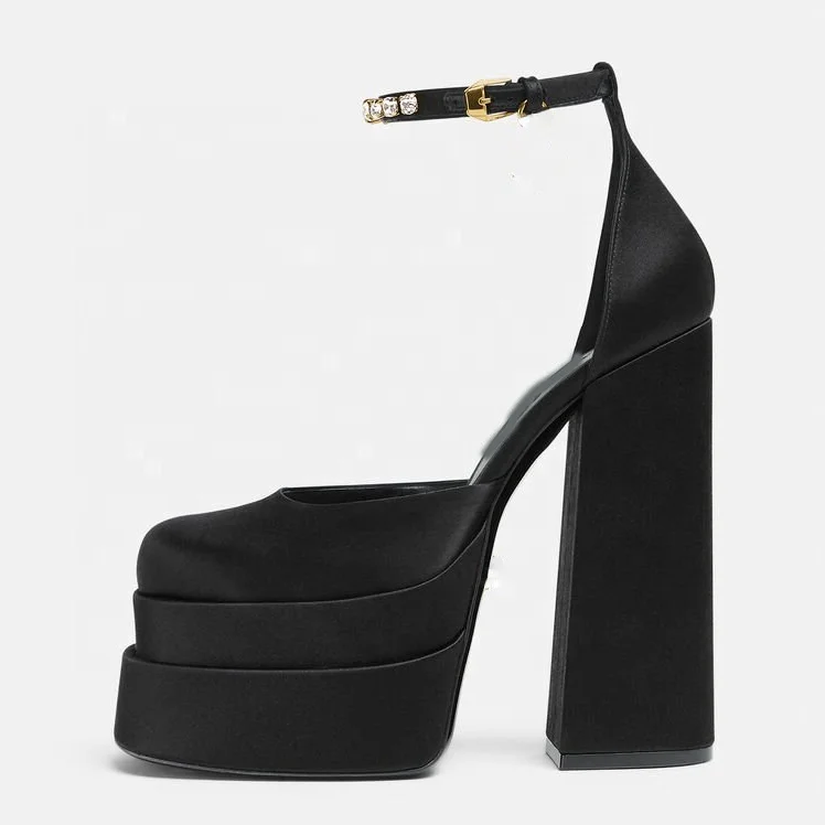 Luxury Ladies Platform Pumps Custom Black Satin Square Toe Dress Shoes 2021 Diamond Ankle Strap Womens Pumps, Black,red,yellow,pink
Luxury Ladies Platform Pumps Custom Black Satin Square Toe Dress Shoes 2021 Diamond Ankle Strap Womens Pumps, Black,red,yellow,pink