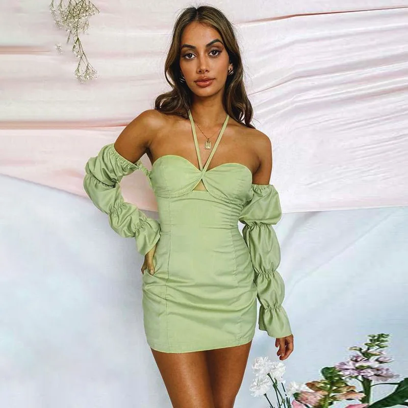 2021 summer new Off Shoulder Halter Backless Summer Dress Elegant Casual Dresses Women
2021 summer new Off Shoulder Halter Backless Summer Dress Elegant Casual Dresses Women