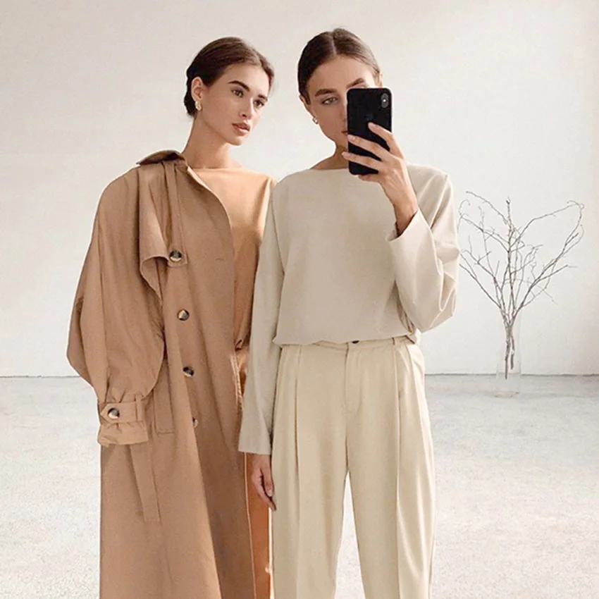 Spot autumn and winter new explosive style loose solid color long-sleeved casual women's suits
Spot autumn and winter new explosive style loose solid color long-sleeved casual women's suits