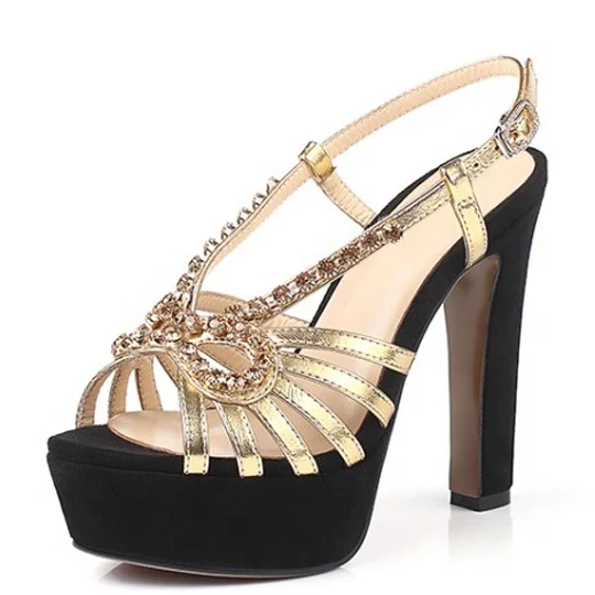 Gold High Platform Women Dress Sandals Shoes High Square Heels Shoes Summer Ladies Rivets Studs Slingbacks Pumps
Gold High Platform Women Dress Sandals Shoes High Square Heels Shoes Summer Ladies Rivets Studs Slingbacks Pumps