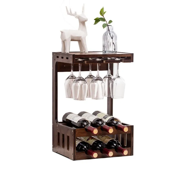 Free sample home decoration storage solid wood wine rack on the desk, Wood color
Free sample home decoration storage solid wood wine rack on the desk, Wood color