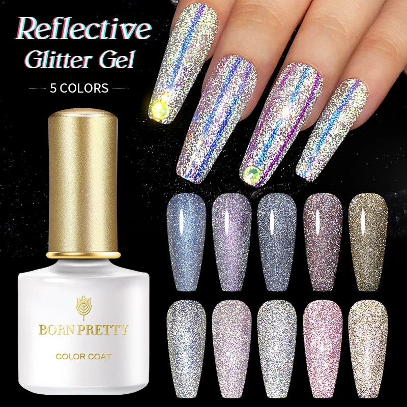 BORN PRETTY Auroras Nail Art Soak Off UV Gel Reflective Glitter Gel Polish for Nail Design, 5 colors for choose
BORN PRETTY Auroras Nail Art Soak Off UV Gel Reflective Glitter Gel Polish for Nail Design, 5 colors for choose