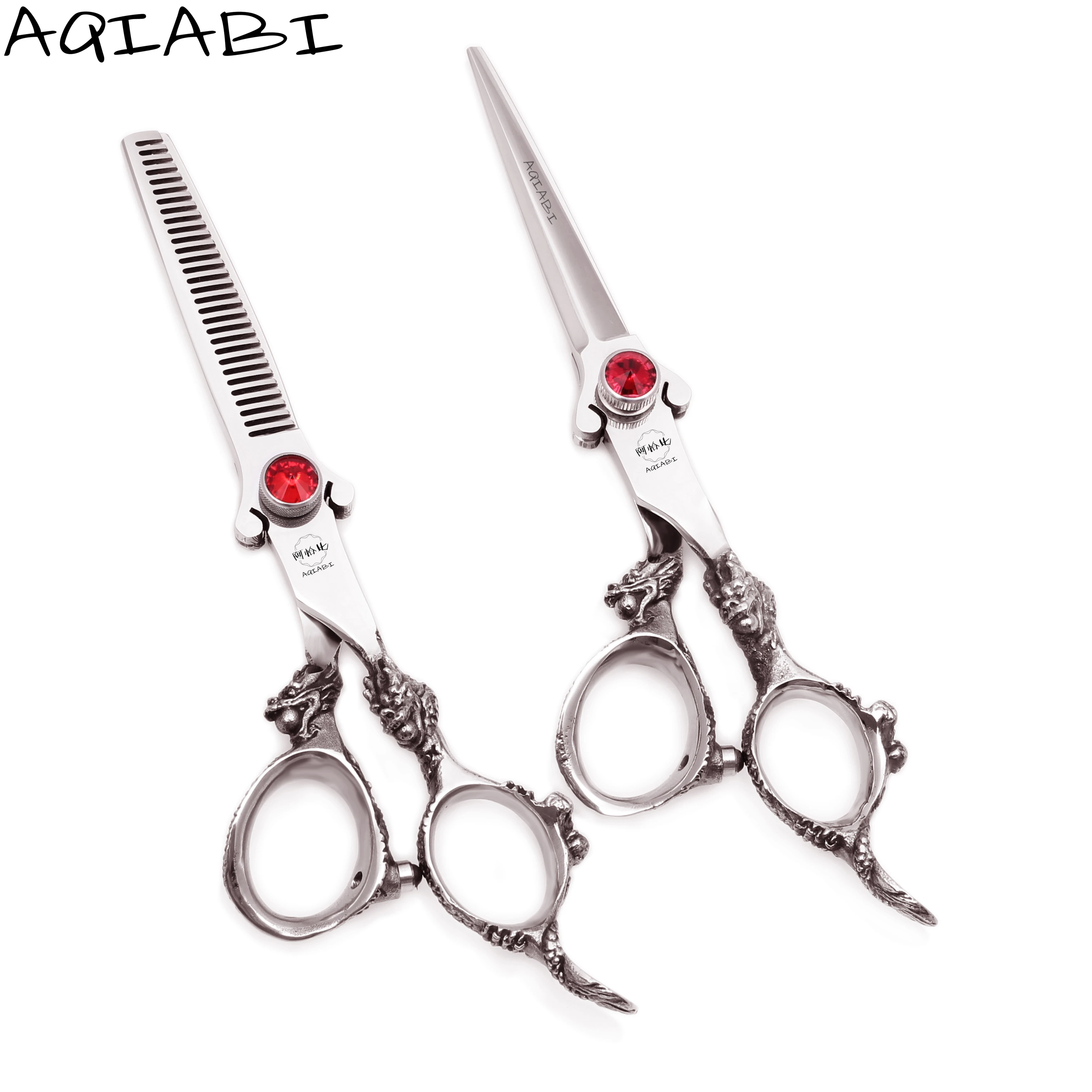 Barber Scissors 5.5'' 6" AQIABI JP Steel Hair Scissors Cutting Scissors Thinning Shears Big Ear A9007, Shiny 
Barber Scissors 5.5'' 6" AQIABI JP Steel Hair Scissors Cutting Scissors Thinning Shears Big Ear A9007, Shiny