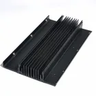 6063 T5 black anodized amplifier extrusion heat sink aluminum