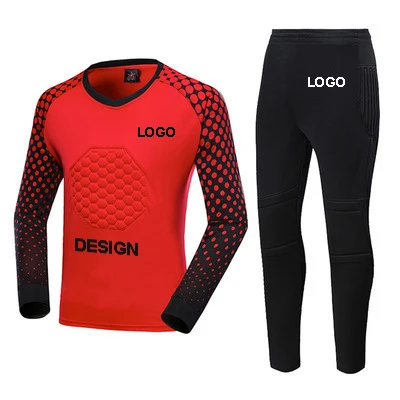 Soccer Goalkeeper Jersey Pants 100% Polyester Goalkeeper long sleeve Training Uniform Suit
Soccer Goalkeeper Jersey Pants 100% Polyester Goalkeeper long sleeve Training Uniform Suit