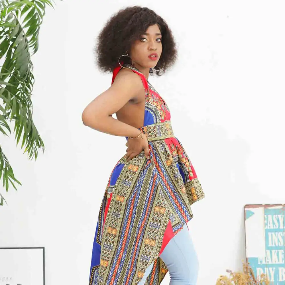 2021 New Arrival African Ankara Long Backless Gallus Invisible Zipper Skirt For African Women, Customized color
2021 New Arrival African Ankara Long Backless Gallus Invisible Zipper Skirt For African Women, Customized color