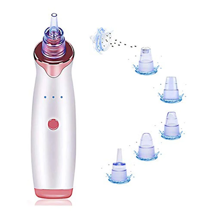 5 In 1 USB Rechargeable Facial Pore Cleaner Blackhead Remover, White, rose gold
5 In 1 USB Rechargeable Facial Pore Cleaner Blackhead Remover, White, rose gold