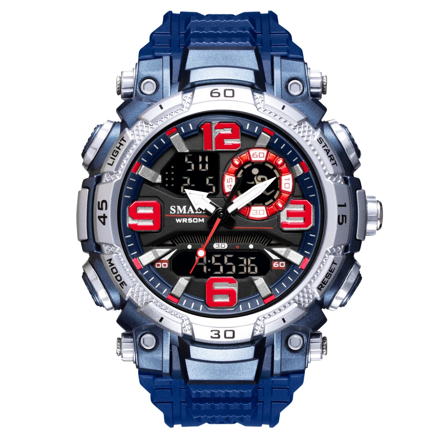 SMAEL 2021 new bling watch brand 1921 sport dual display quartz digital watch, 7 colors
SMAEL 2021 new bling watch brand 1921 sport dual display quartz digital watch, 7 colors