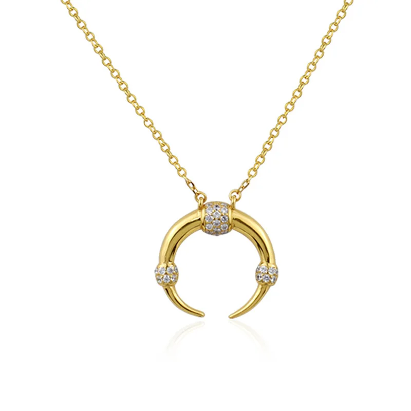 Luxury 18K Gold Pendant Necklace Women Copper Plated Crystal Moon Chain Necklaces Jewelry Custom Clavicle Chain Wholesale, White and gold necklace
Luxury 18K Gold Pendant Necklace Women Copper Plated Crystal Moon Chain Necklaces Jewelry Custom Clavicle Chain Wholesale, White and gold necklace