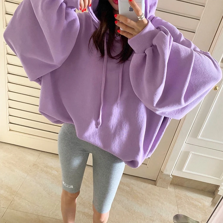 Custom Logo Women Oversized Pullover Sweatsuit Lounge Wear Long Sleeve Cotton Hoodies, 4 color in stocl
Custom Logo Women Oversized Pullover Sweatsuit Lounge Wear Long Sleeve Cotton Hoodies, 4 color in stocl