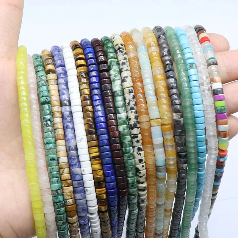 Natural Stone Spacer Beads 4x2mm Flat Beads Loose Disk Spacer Beads for Bracelet Earrings Necklace and Jewelry Making Supplies
Natural Stone Spacer Beads 4x2mm Flat Beads Loose Disk Spacer Beads for Bracelet Earrings Necklace and Jewelry Making Supplies