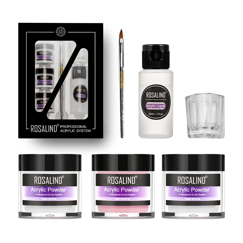 ROSALIND professional oem 6pcs/lot acryilc system starter kits soak off nail acrylic powder set for nail extension / carving, 3 colors
ROSALIND professional oem 6pcs/lot acryilc system starter kits soak off nail acrylic powder set for nail extension / carving, 3 colors