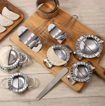 5 Pieces Stainless Steel Pie Ravioli Empanadas Dumplings Making Set Cutter Press Mold Kitchen Accessories
5 Pieces Stainless Steel Pie Ravioli Empanadas Dumplings Making Set Cutter Press Mold Kitchen Accessories