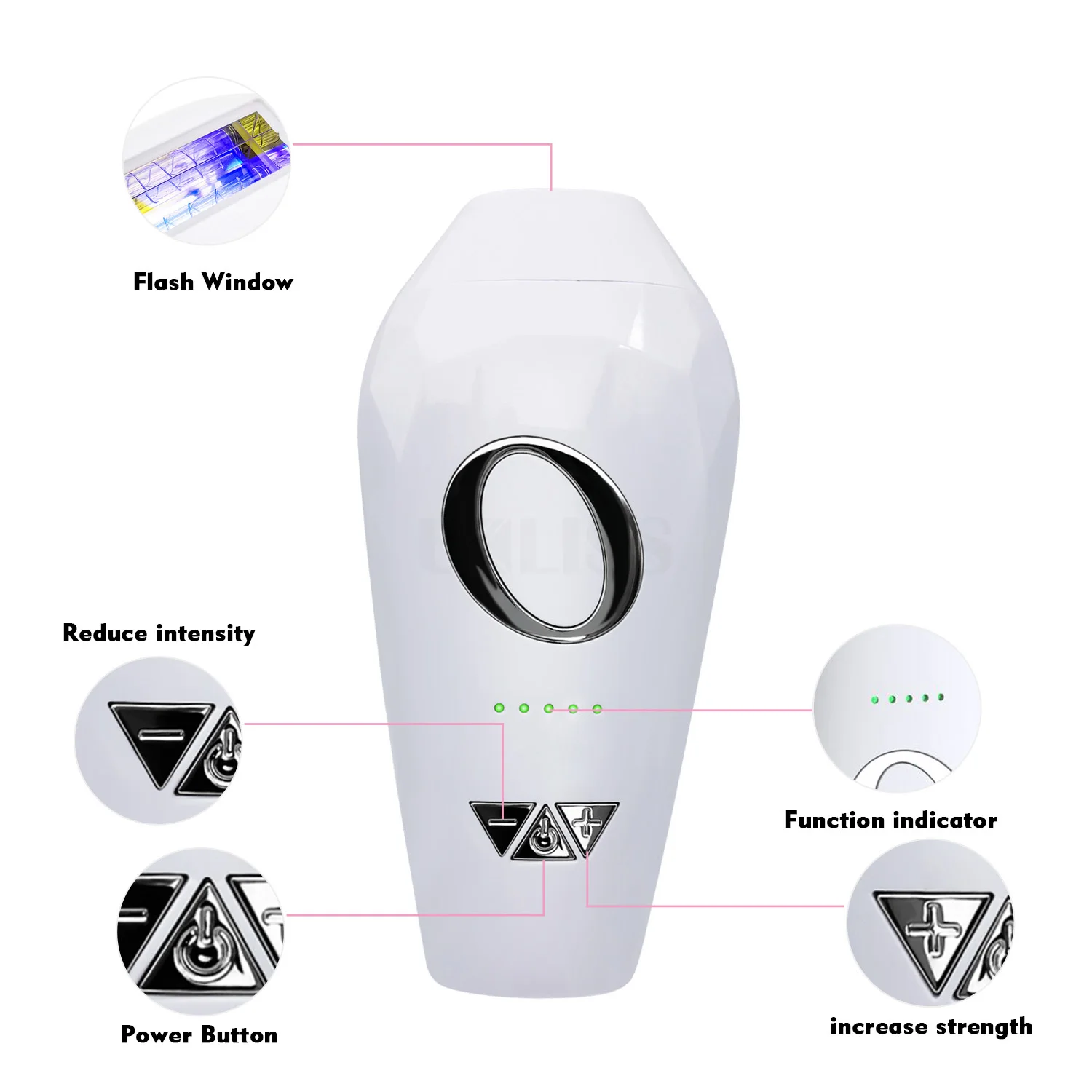 500000 flash Laser Hair Removal instrument Drop shipping 510um Hair Removal Women Permanent laser hair removal device, White
500000 flash Laser Hair Removal instrument Drop shipping 510um Hair Removal Women Permanent laser hair removal device, White
