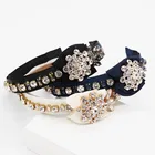 Fashion Temperament with Crystal Butterfly Bow Headband For Women 2019 Baroque Rhinestone Hair Accessories Women