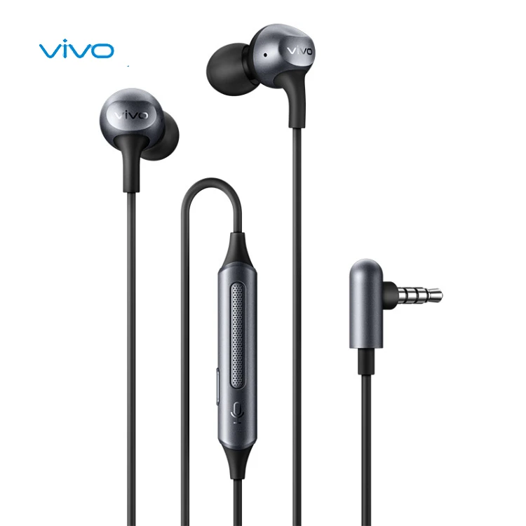 Original Vivo Headphone Wireless Waterproof 3.5mm Interface L Connector In-ear Wire Control Earphone with Mic
Original Vivo Headphone Wireless Waterproof 3.5mm Interface L Connector In-ear Wire Control Earphone with Mic