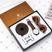 3 Pieces Set Men Watches Gift Set Belt Sunglasses Watches Fashion Quartz Wristwatch Gift Set
3 Pieces Set Men Watches Gift Set Belt Sunglasses Watches Fashion Quartz Wristwatch Gift Set