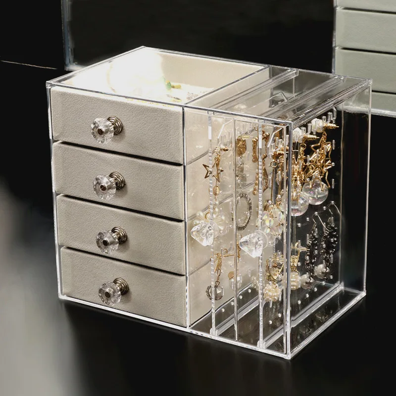 Transparent Acrylic Jewelry Storage Box Necklace Hanging Box Ring Earrings Display Box Storage Case
Transparent Acrylic Jewelry Storage Box Necklace Hanging Box Ring Earrings Display Box Storage Case
