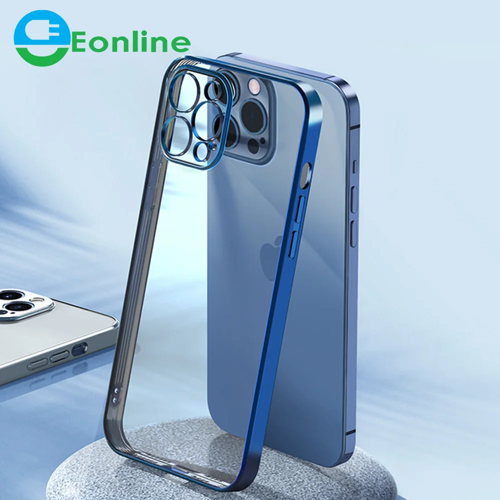 EONLINE Luxury Square Frame Plating Case for iPhone 13 12 11 Pro Max TPU Transparent Cover for iPhone X XR XS 7 8 Plus Soft Case
EONLINE Luxury Square Frame Plating Case for iPhone 13 12 11 Pro Max TPU Transparent Cover for iPhone X XR XS 7 8 Plus Soft Case
