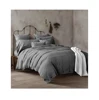 king size luxury comforter natural washed 100% flax french linen fabric bedding set