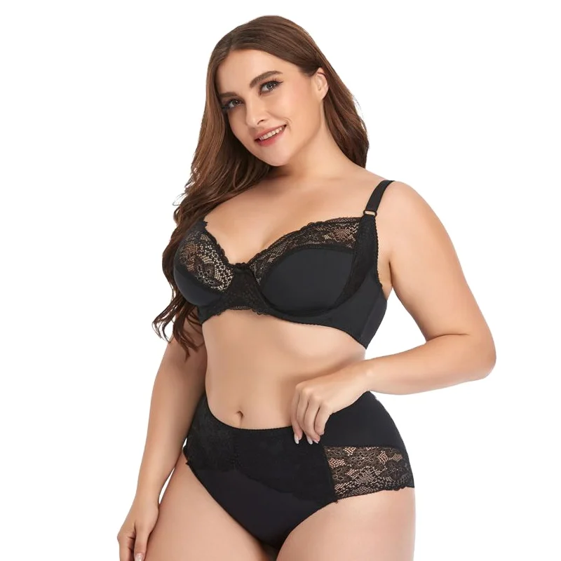 Comfortable Women Full Coverage Underwear Soft Cup Plus Size Bra With Pants, Black, white, cream-colored, cameo brown, brown, purple gray
Comfortable Women Full Coverage Underwear Soft Cup Plus Size Bra With Pants, Black, white, cream-colored, cameo brown, brown, purple gray