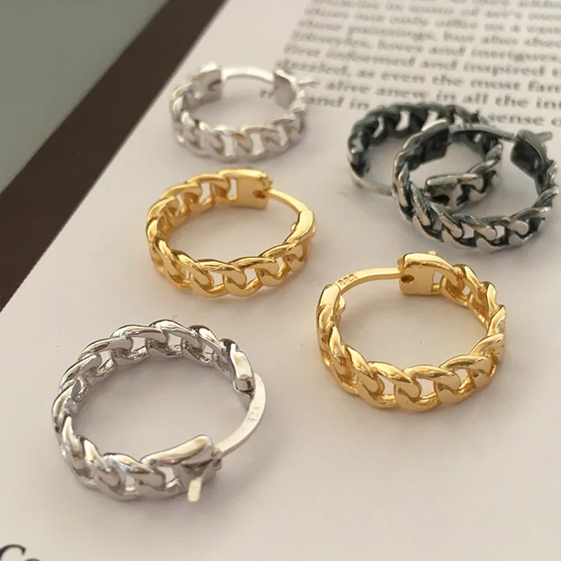 925 Sterling Silver Women Vintage Jewelry Ethnic Earrings Hollow out twist small earring versatile personalized Earrings female, White gold;silver;gold
925 Sterling Silver Women Vintage Jewelry Ethnic Earrings Hollow out twist small earring versatile personalized Earrings female, White gold;silver;gold