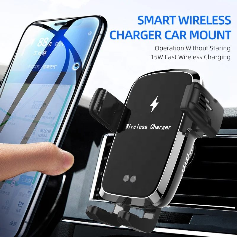 Smart Wireless Charger Car Mount Wireless Charger Car Phone Holder Car Wireless Charger For Cell Phone Automatic Clamping, Black
Smart Wireless Charger Car Mount Wireless Charger Car Phone Holder Car Wireless Charger For Cell Phone Automatic Clamping, Black